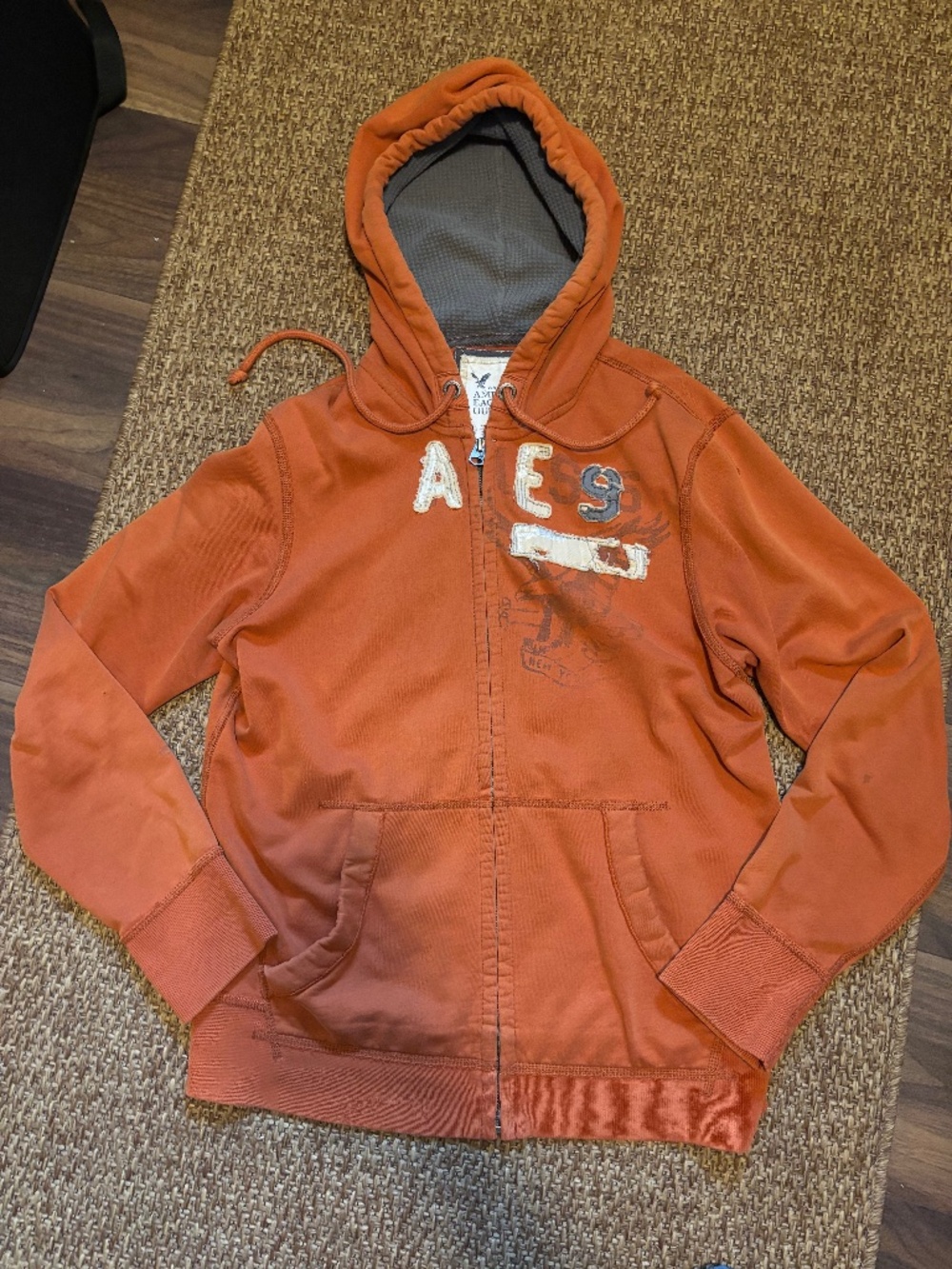 American Eagle Vintage Fit Zip Up Hoodie